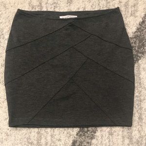Heather grey mini skirt
